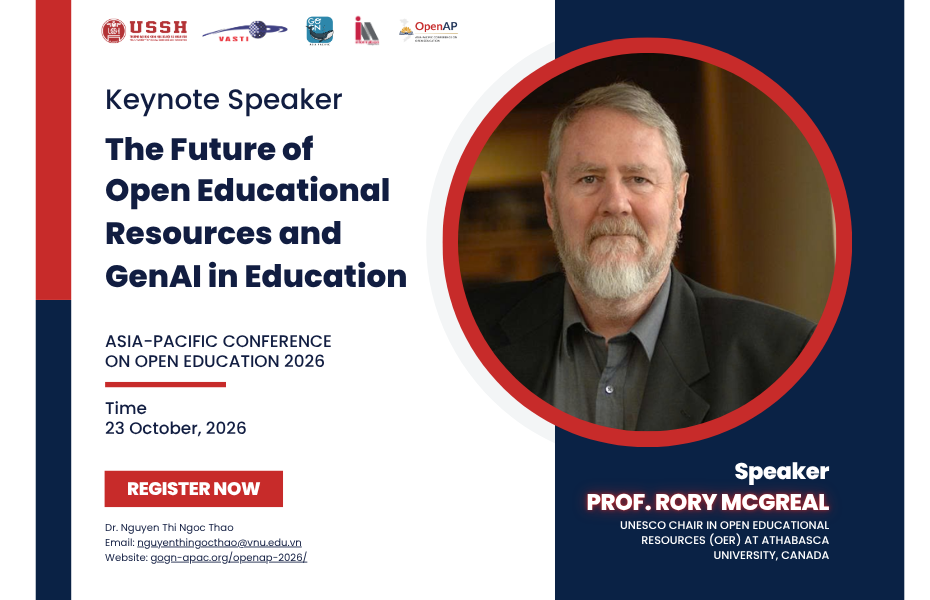 Keynote Speaker Announcement: The Future of Open Educational Resources and GenAI in Education